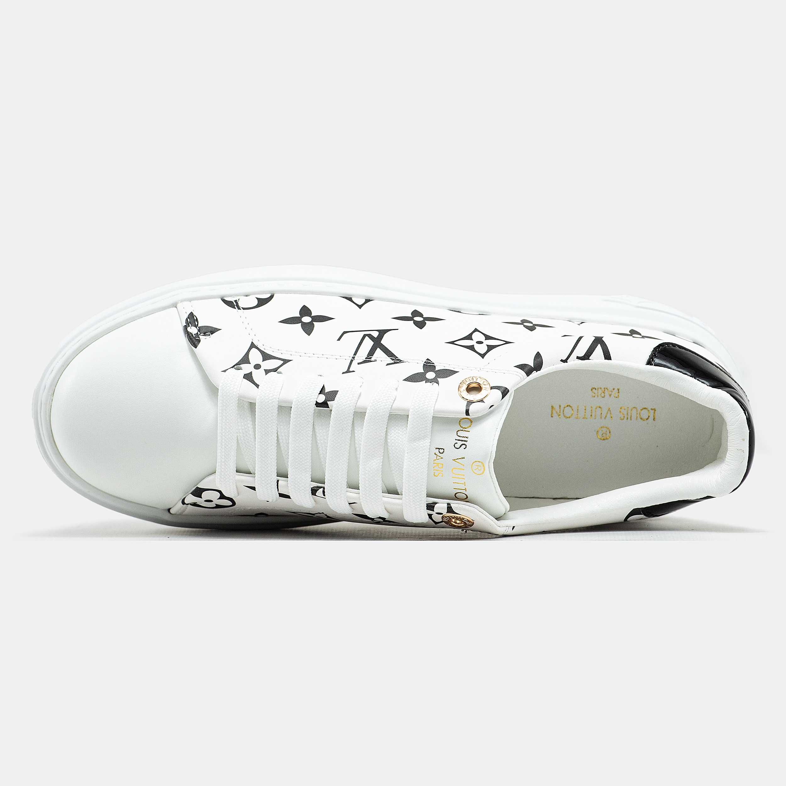 Кроссовки Louis Vuitton Trainer Time Out Monogram Blanc White