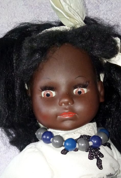 Кукла времени СССР этническая. 52 см. Афроамериканка. Темнокожая.