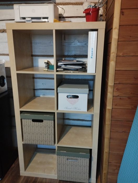 Regał Ikea kallax z biurkiem