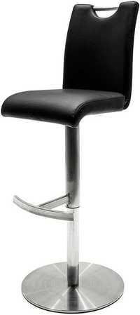 Krzesło barowe Alesi z uchwytem, czarny 116cm tworzywo sztuczne