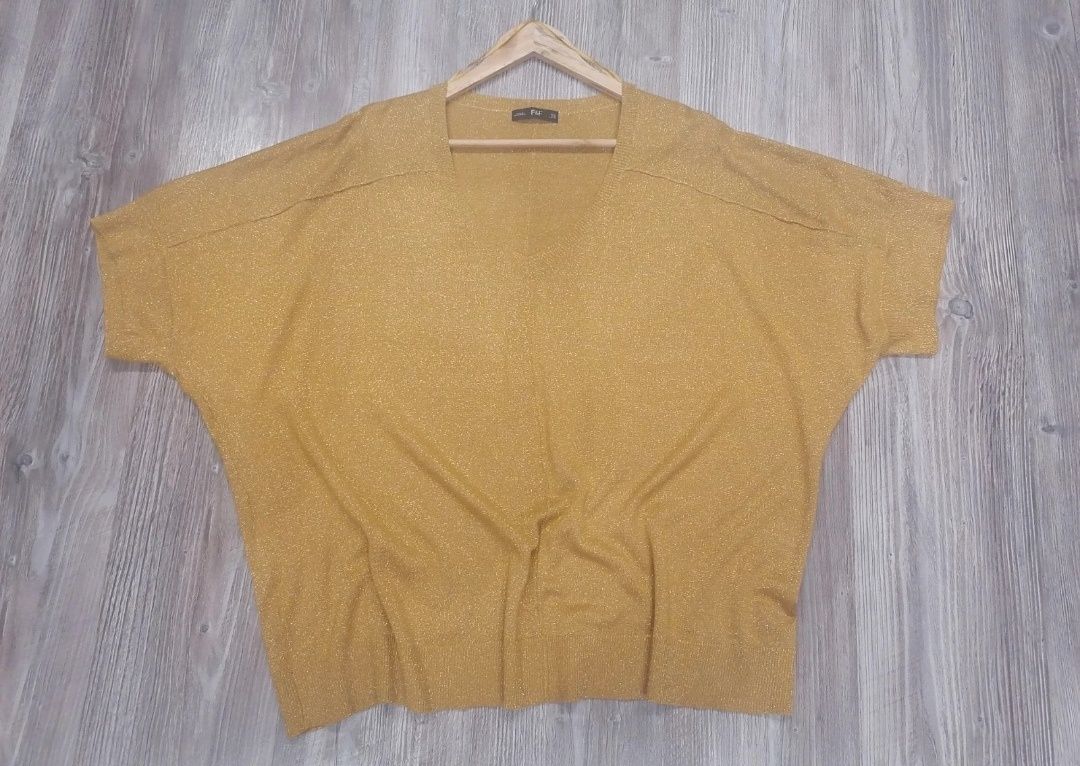Bluzka w kolorze miodowym 4XL/48