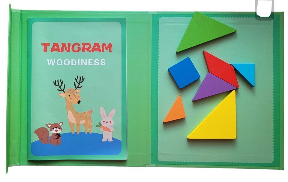 Tangram książeczka magnetyczna układanka klocki # 177