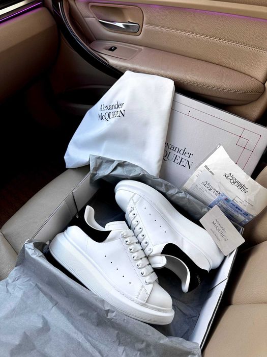 Кросівки Alexander McQueen Ivory Black White 36-40 ЛЮКС Обувь Кроссовк