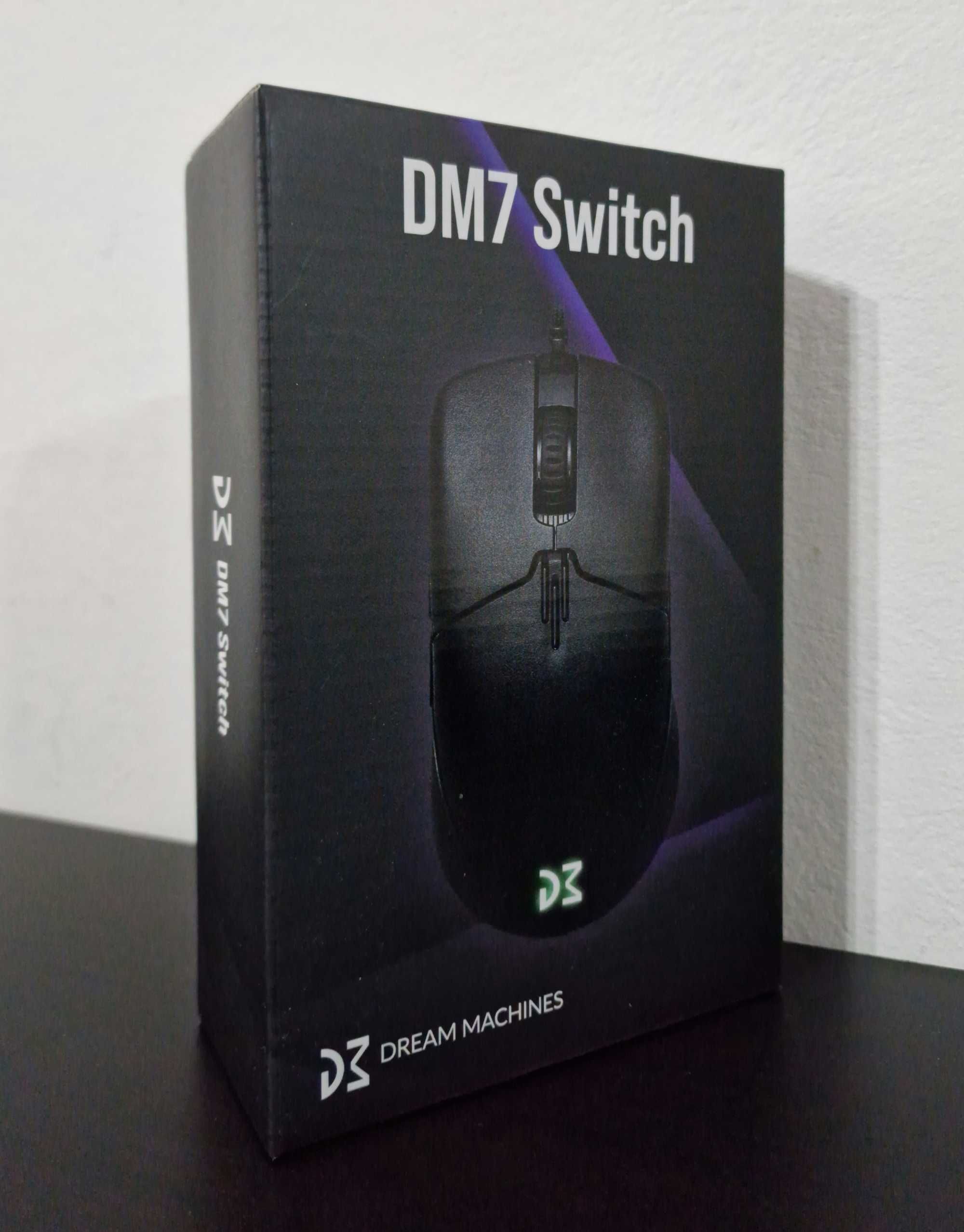 Myszka Gamingowa DM7 Switch Czarna Lekka