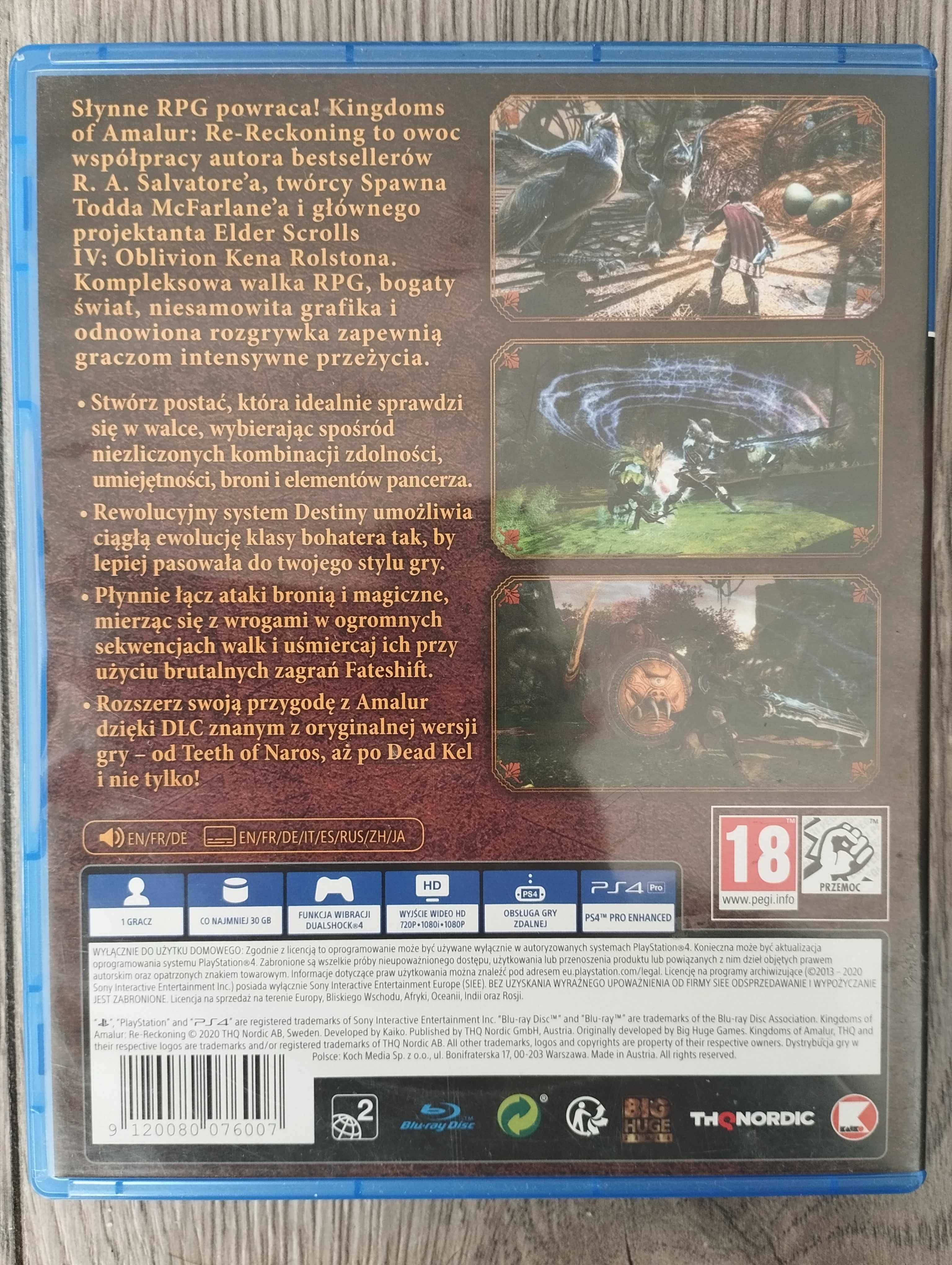 Gra Kingdoms of Amalur Re-Reckoning PS4/PS5 Playstation