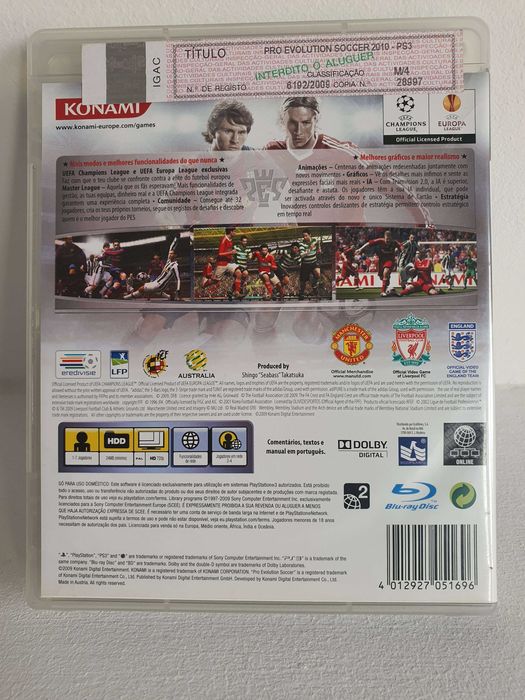 Conjunto de Jogos de Desporto PS2 e PS3