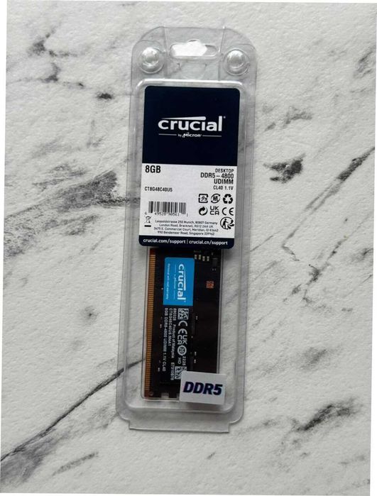 Оперативна пам'ять Crucial 8GB DDR5 4800MHz DIMM