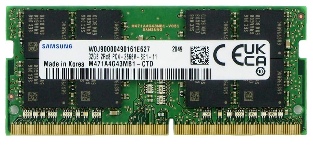 Samsung DDR4 32GB 2666 MHz PC4-21300 Laptop SODIMM 260pin Memory RAM
