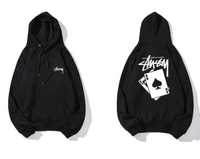 Мужские худи Stussy With Playing Card Стусси с картами толстовка