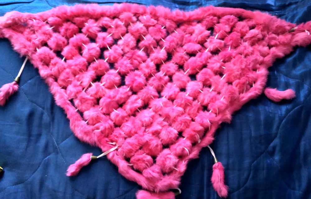 Шаль из кролика б/у