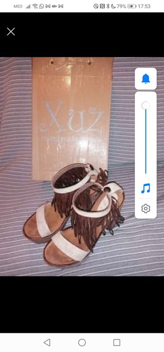 Sandálias Xuz Novas muito giras em caixa