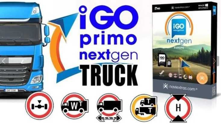 iGO Primo TRUCK.   MAPS 2025