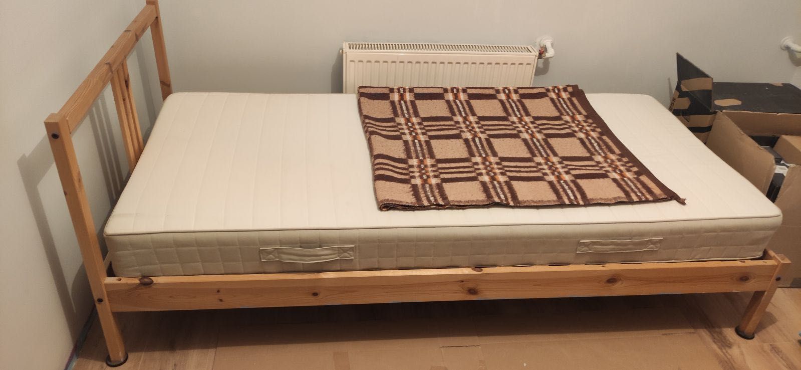Rama łóżka, dno łóżka, materac 90x200