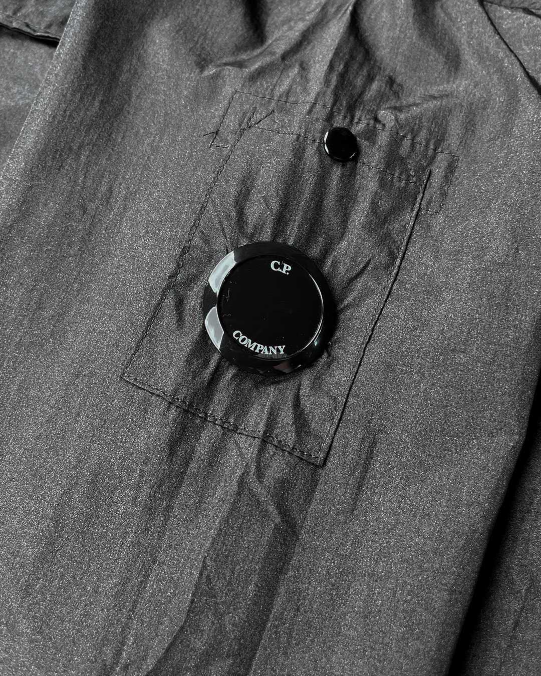 Анорак C.P. Company Nylon Arm Lens Hooded Overshirt Burnt Black