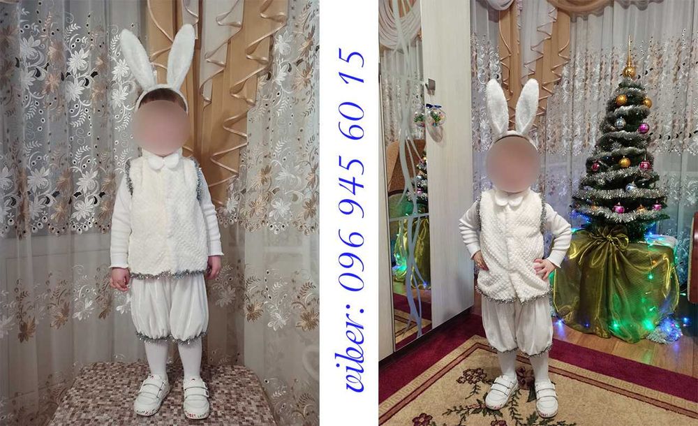 ПРОКАТ - Новорічний костюм ЗАЙЧИКа - СНІГОВИКа - Розмір 92 - 110