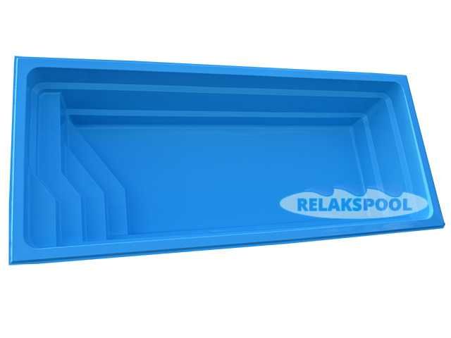 Basen Ogrodowy Gotowy Tytan 7.10 X 3.10 X 1.5 Możliwy    Montaż