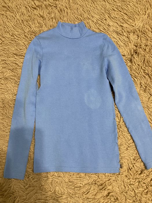 Гольф дитячий унісекс блакитного кольору.