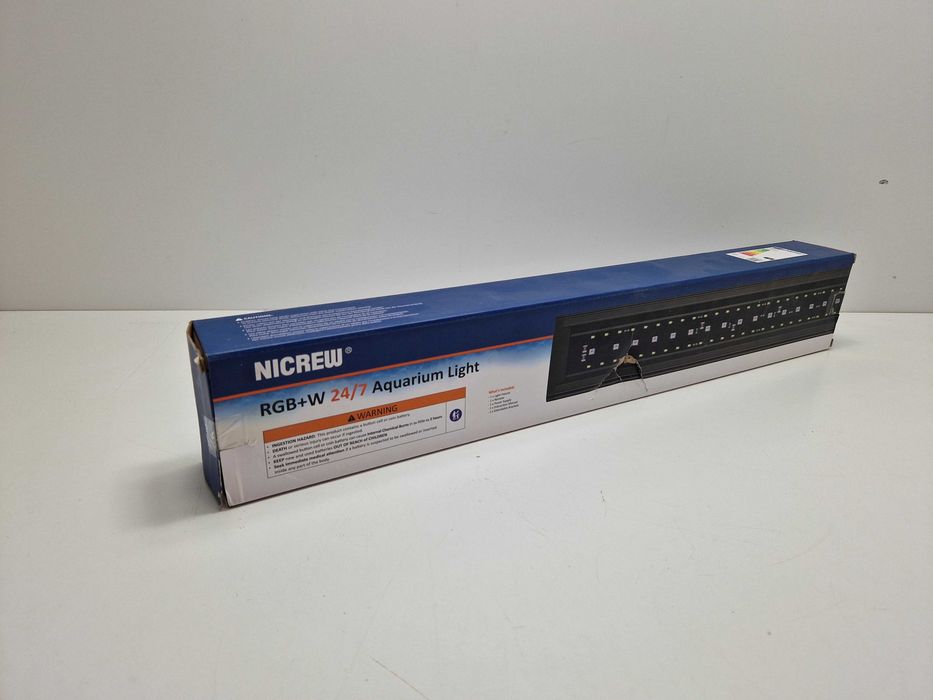 Nicrew RGB+W 24/7 Światło Akwariowe z pilotem i funkcją timera 60-70cm