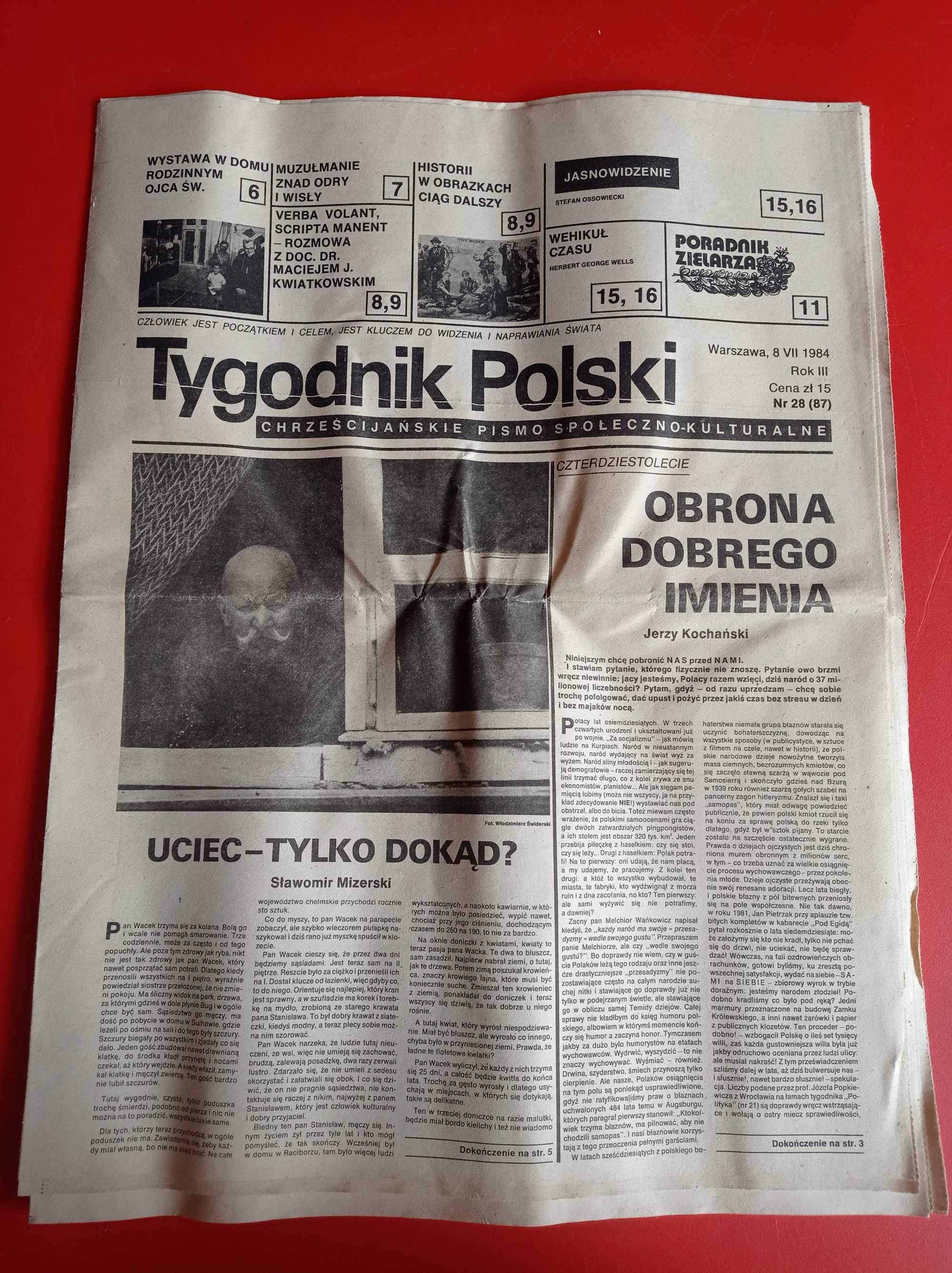 Tygodnik Polski, nr 28/1984, 8 lipca 1984