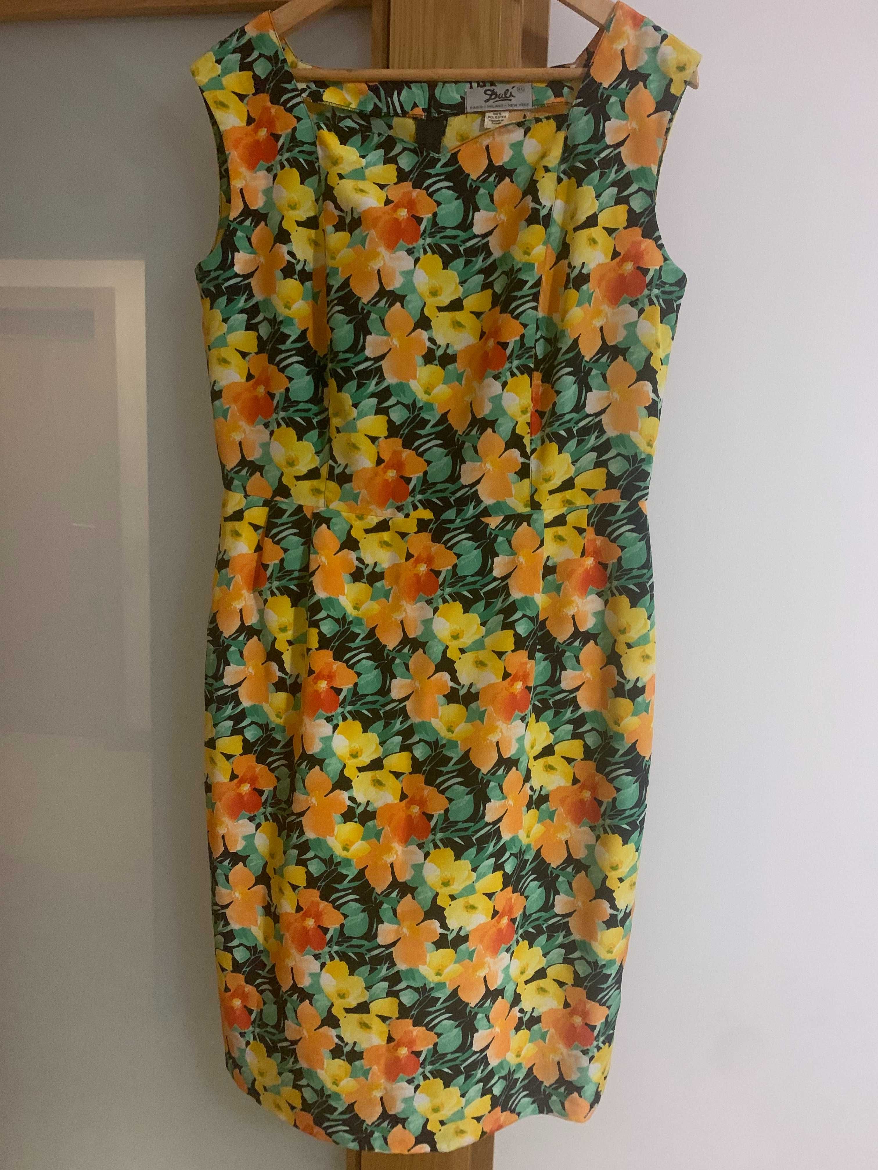 vestido colorido de verão tamanho L negociavel