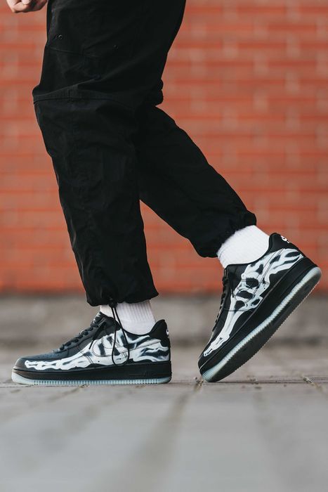 Кросівки Nike Air Force 1 Low Skeleton Black premium