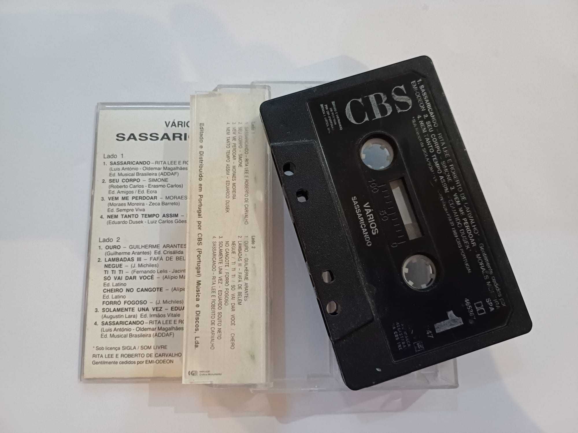 Cassete audio - Sassaricando, banda sonora, 1989
