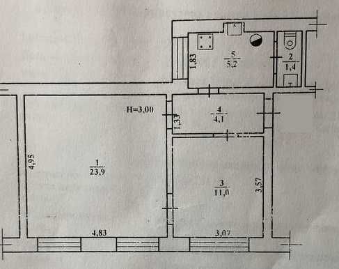 2 к.квартира на Прохоровской, 323970