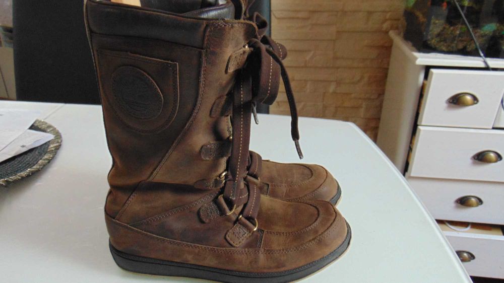 timberland waterproof mukluk roz uk6,5 eur 40 skóra ocieplane