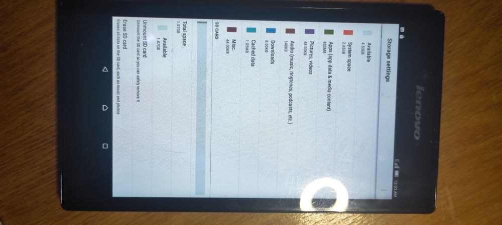 планшет Lenovo tab 2 a7-30gc 2g + чехол port