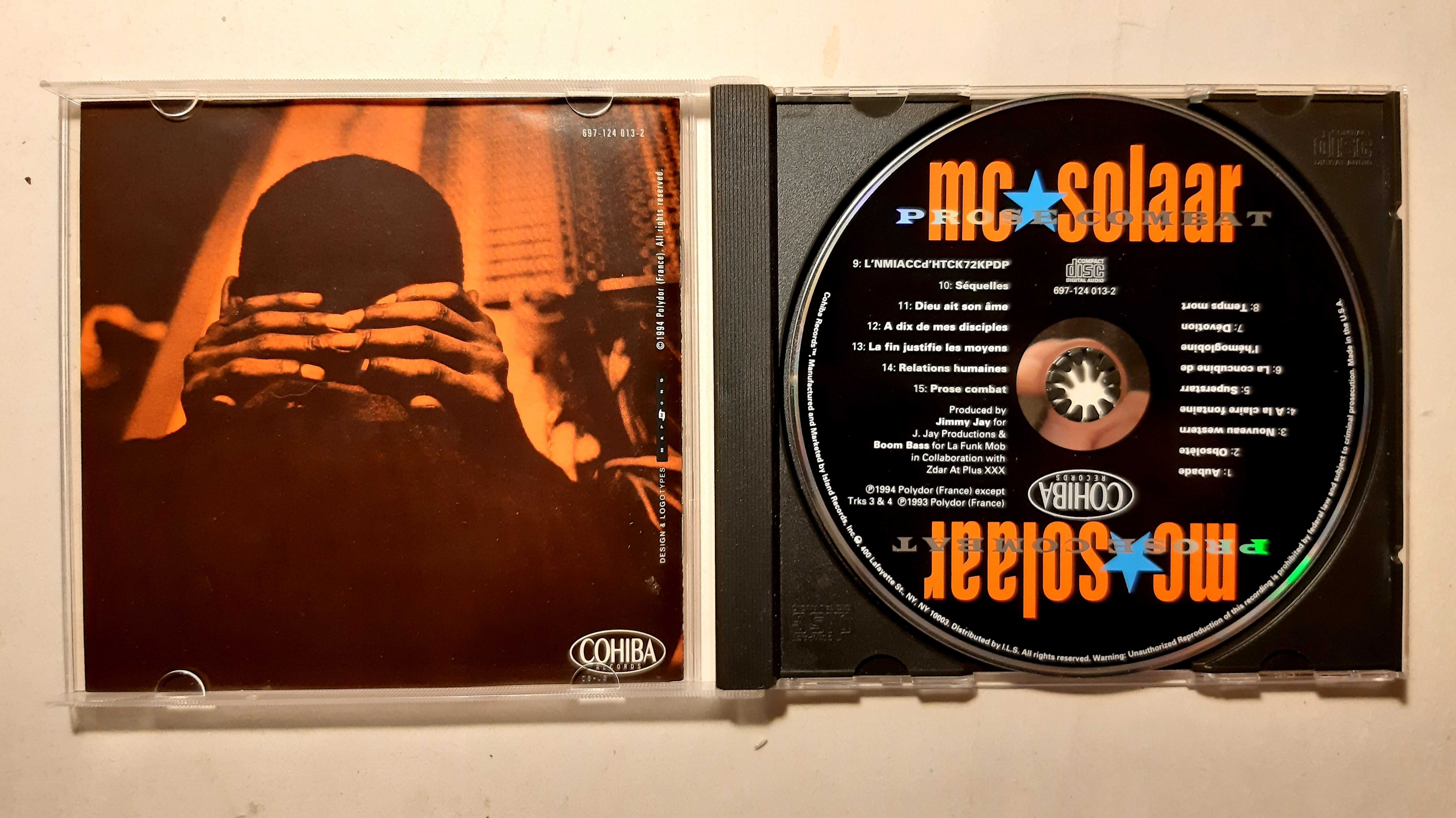 Płyty CD, płyta MC Solaar ‎– Prose Combat, francuski HIP-HOP