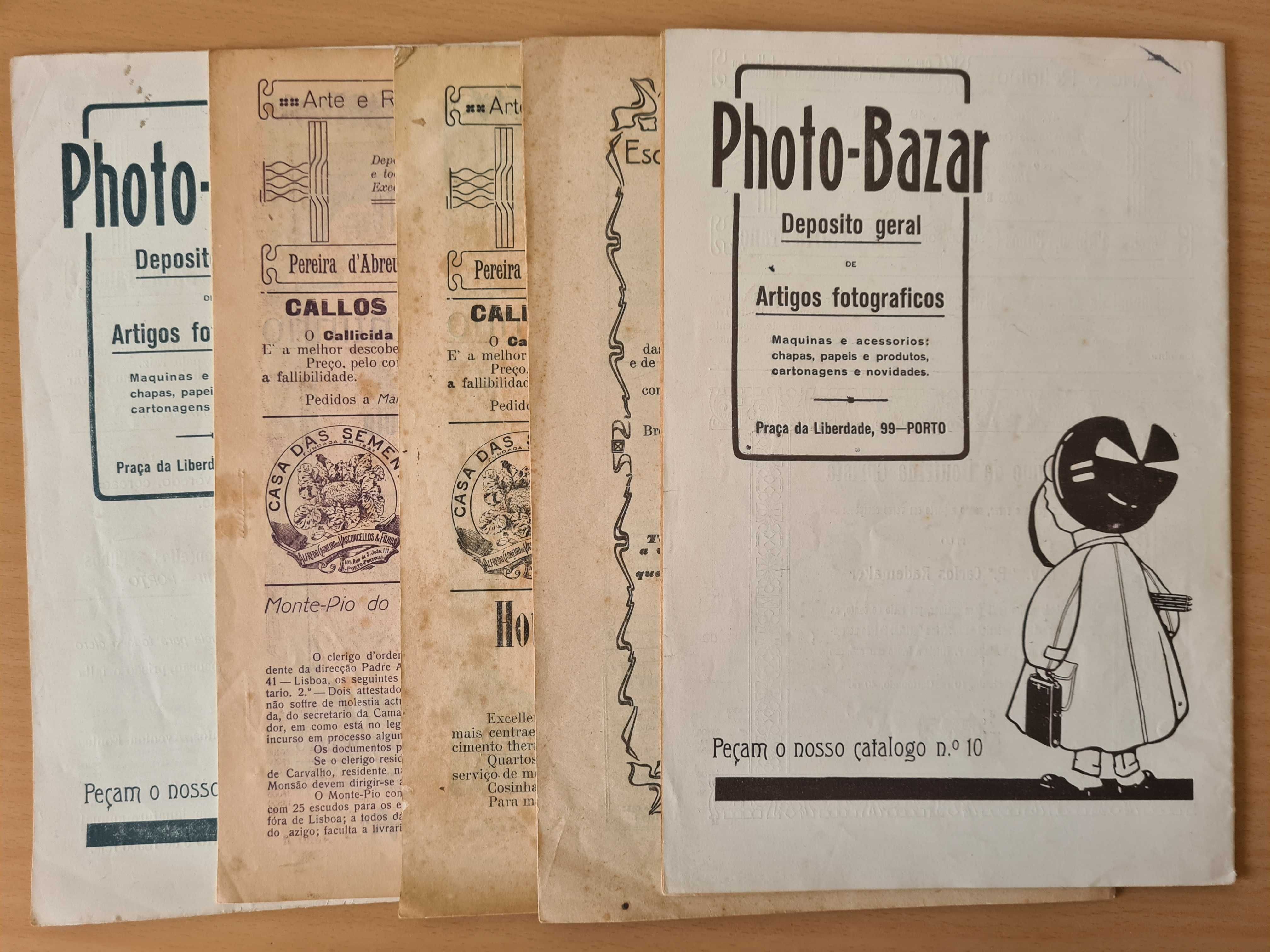 5 números da antiga revista "Ilustração Católica" de 1914 a 1918