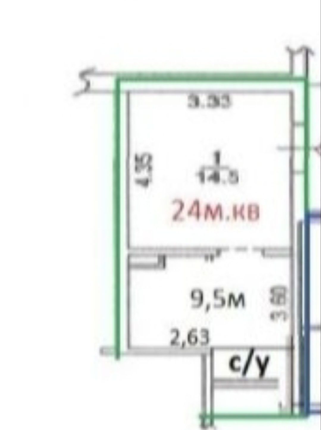 Без-%.Продажа 63м.кв. пер Моторный 11, Голосеево