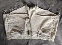 Jasne, poszarpane, krótkie spodenki H&M 40