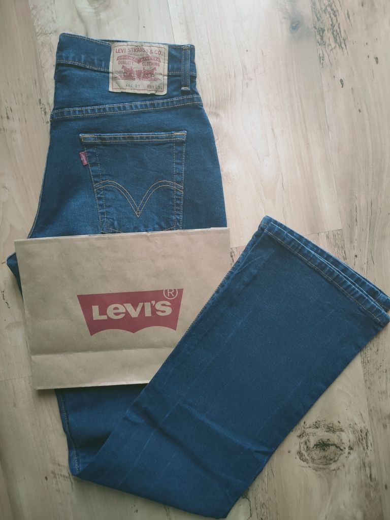 Jak Nowe Levi's 586 31/34 (pas 78cm) wysyłka