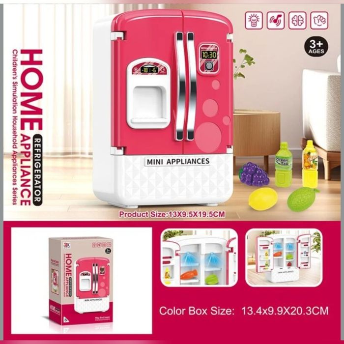 Дитяча мийка мойка умивальник з водичкою водою продукти холодильник