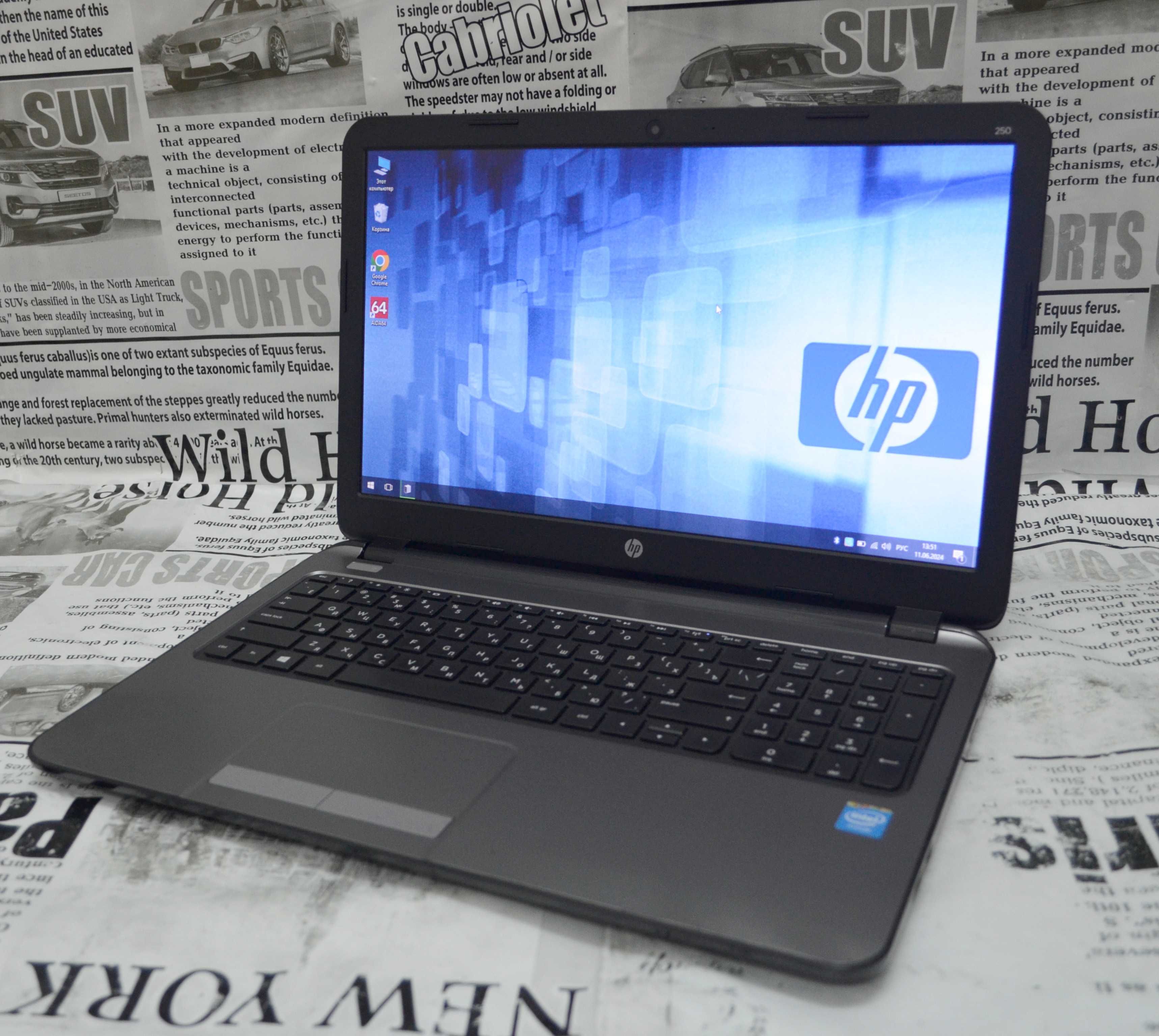 Ноутбук HP 250 G3 15.6 Intel  N2830/8GB DDR3/120GB SSD. Гарантия.
