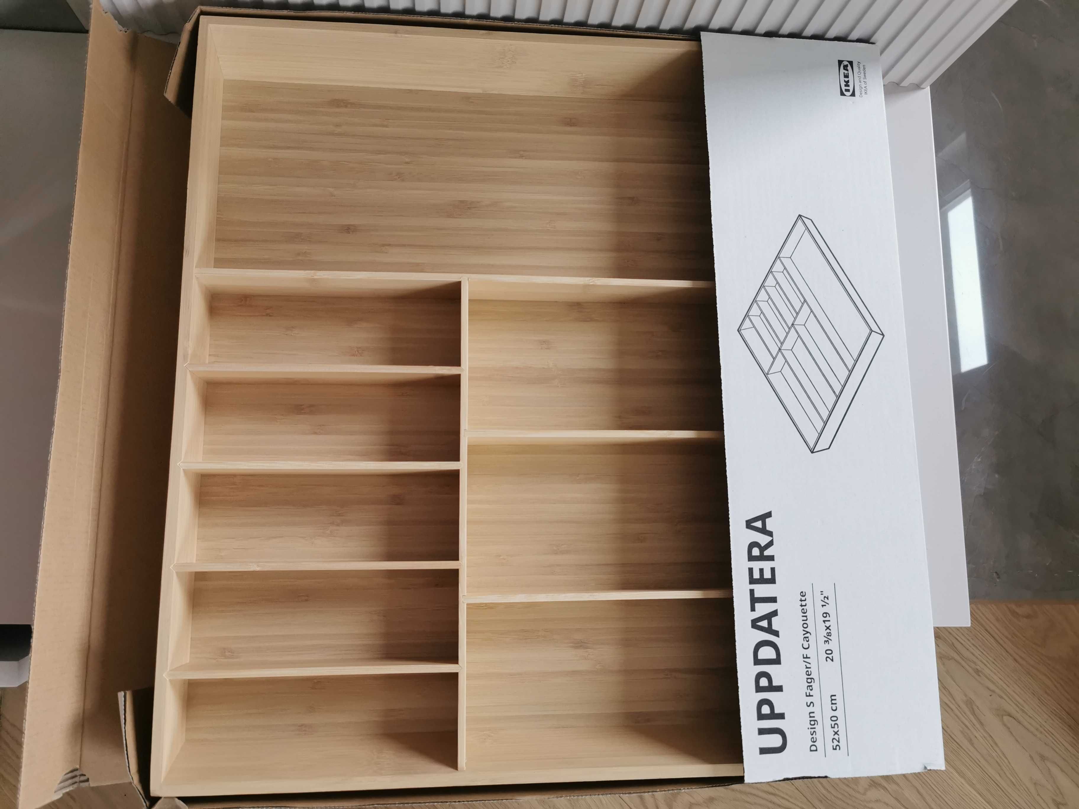 Nowy duży bambusowy organizer Uppdatera z Ikea do kuchni