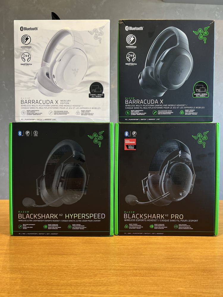 Навушники Razer Barracuda, Blackshark V2 Pro, HyperSpeed, Kaira,Kraken