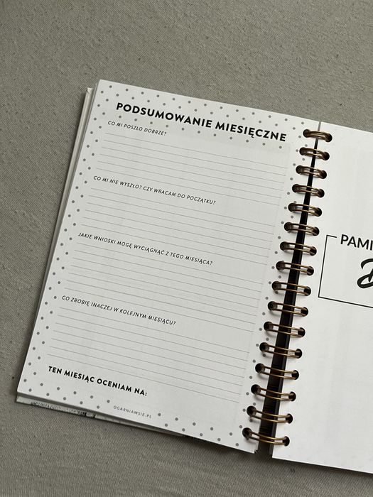 Nowy fitness planner Ogarniam się