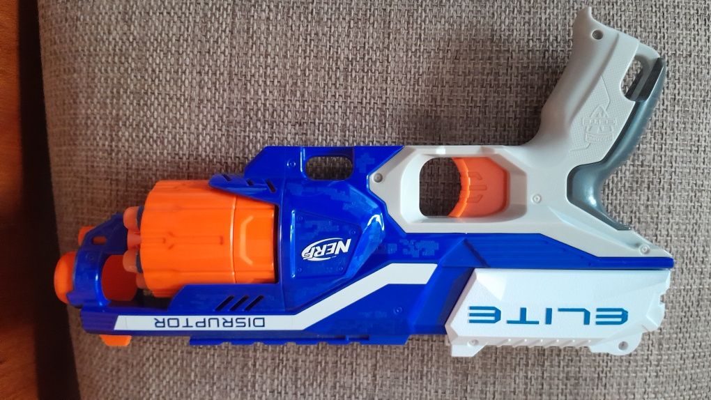 Nerf laranja e azul