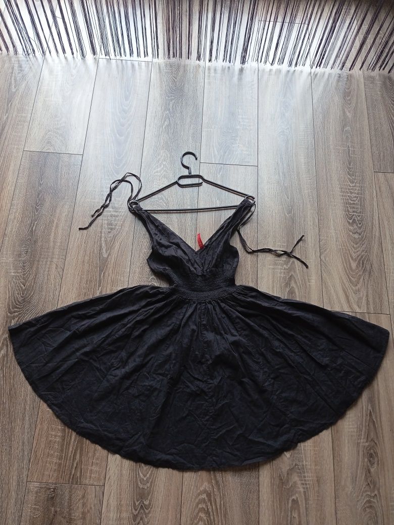 Sukienka czarna 100% bawełna H&M DIVIDED