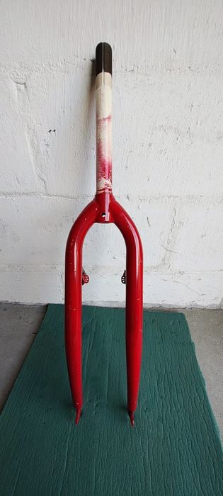 Widelec rowerowy 1" gwintowany, stalowy, z mocowaniami pod hamulce V-b