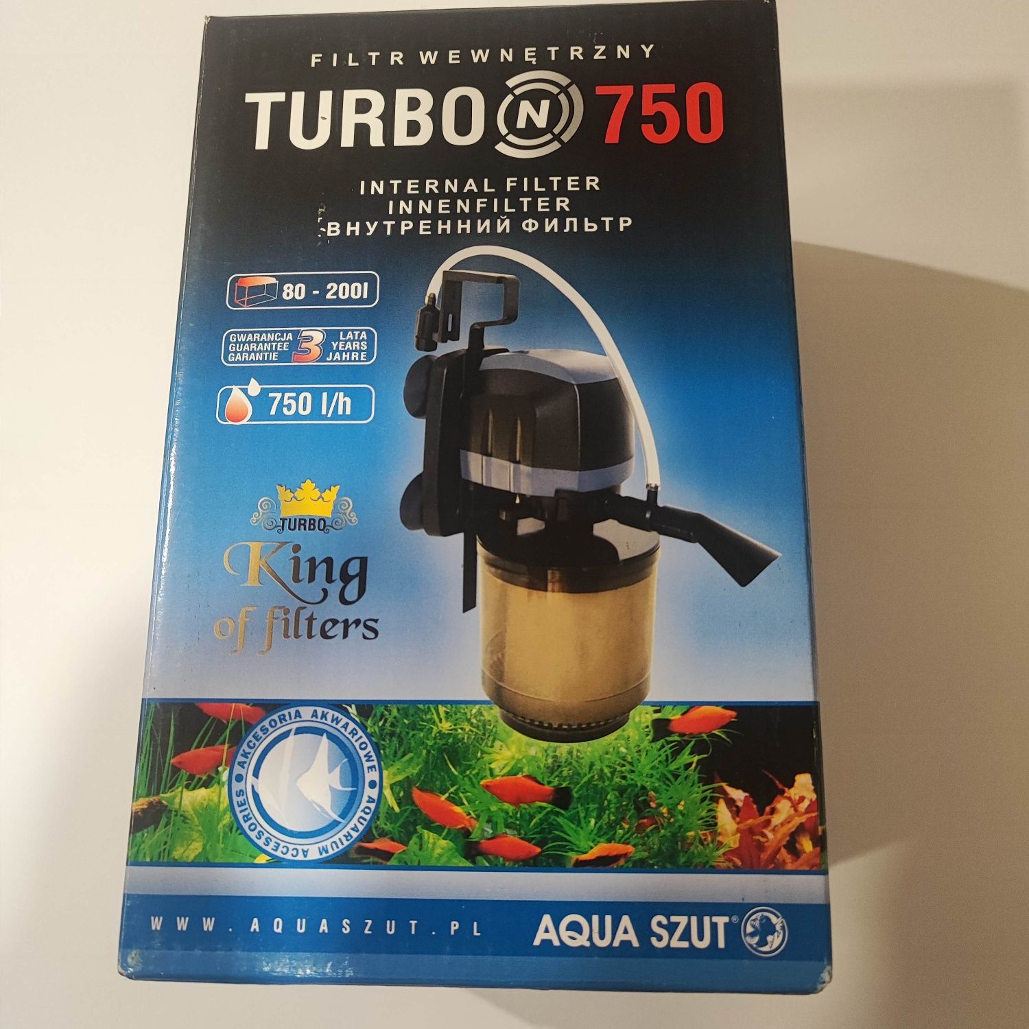 Filtr wewnętrzny Aqua Szut TURBO 750