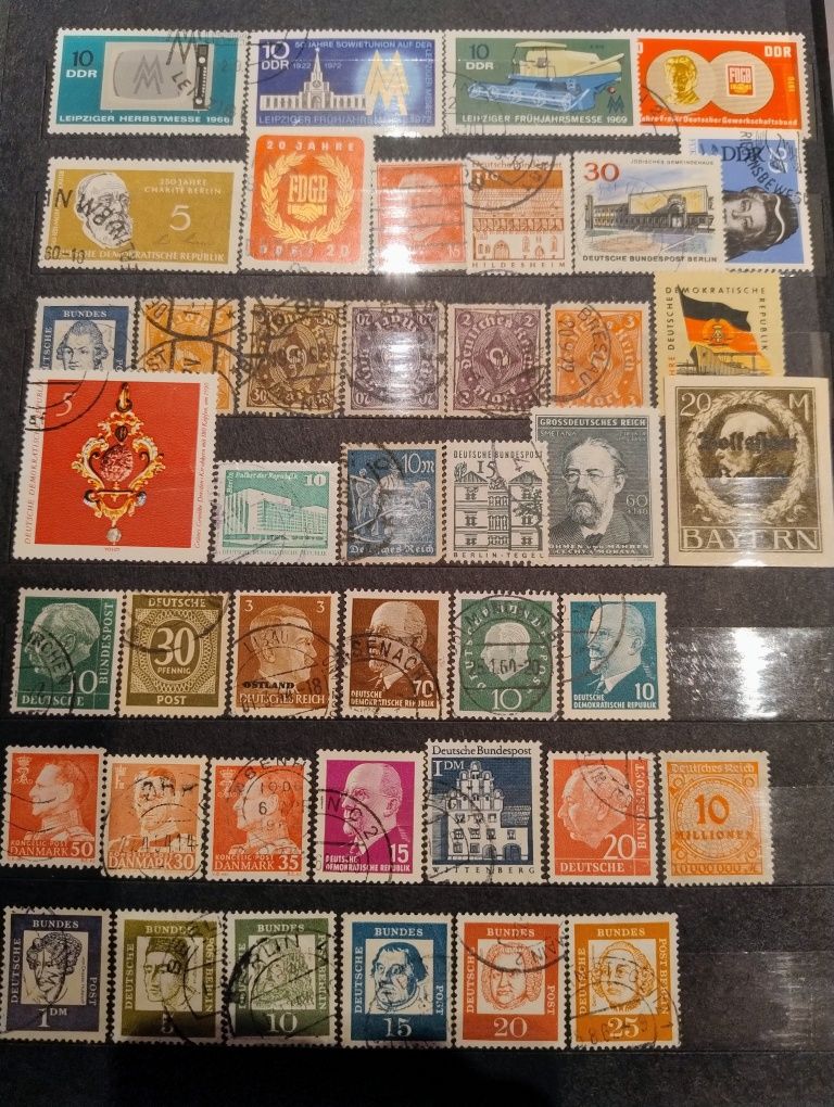 Znaczki Niemcy,Ddr.Możliwa zamiana na srebrną monetę