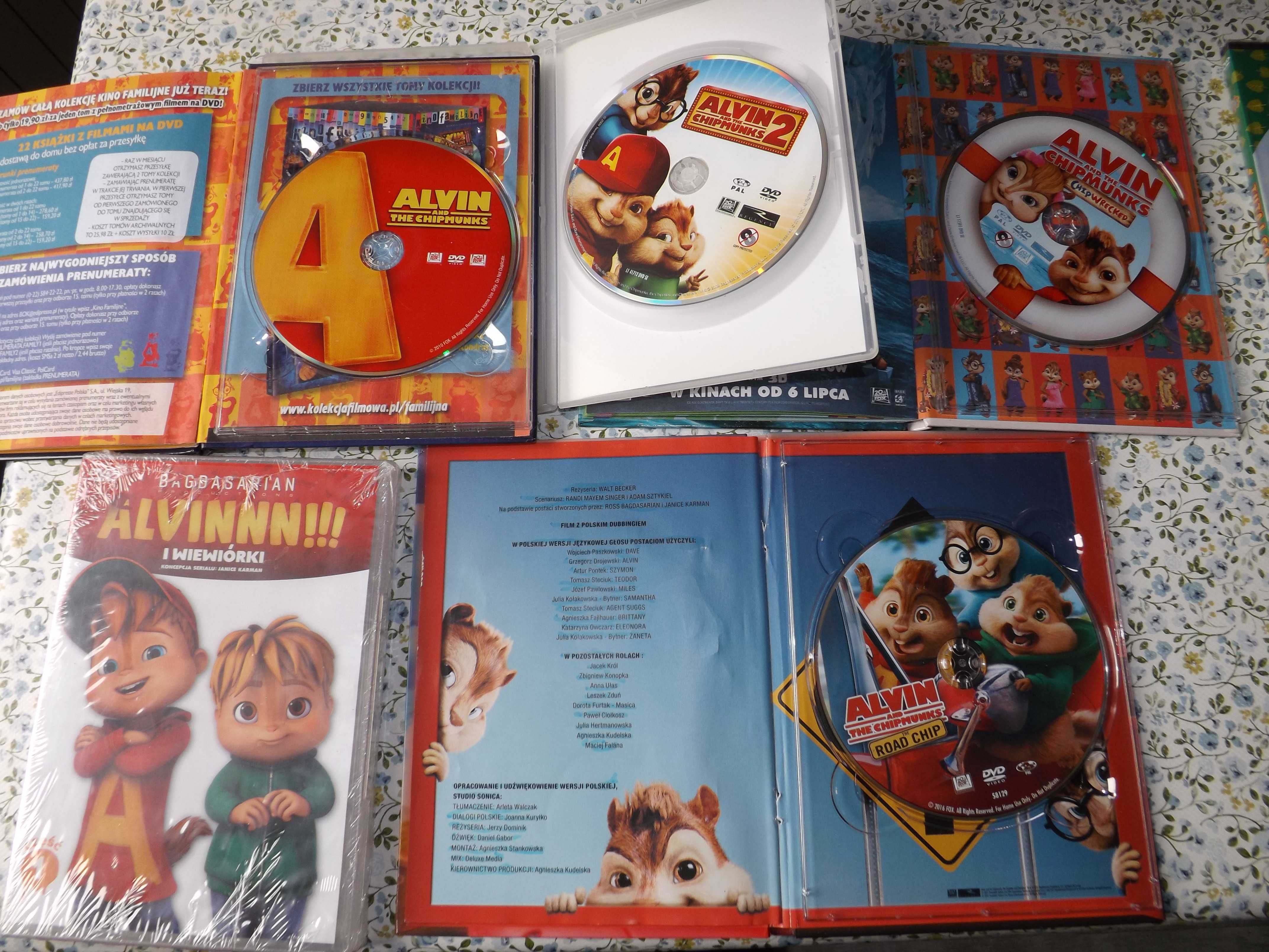 Alvin i wiewiórki 1,2,3, Wielka wyprawa, serial dvd
