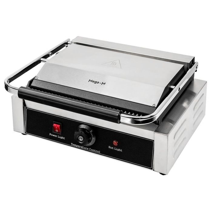 Grill elektryczny KONTAKTOWY ryflowany opiekacz 2,3kW 230V Mega-M