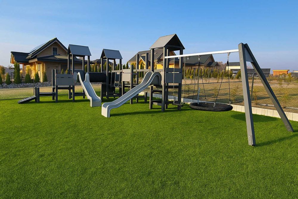 Plac zabaw zestaw zabawowy na publiczny plac zabaw " Laguna  Antracyt"