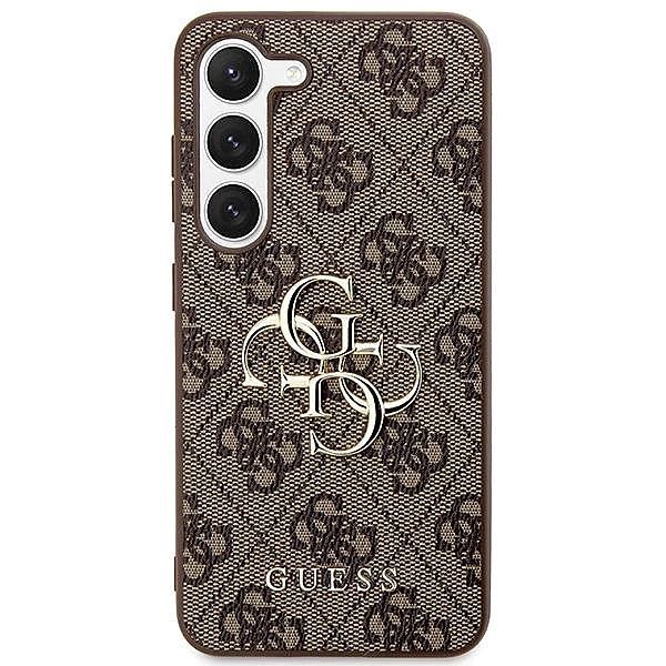 Etui Guess 4g Big Metal Logo na Samsung Galaxy S23 Fe - brązowe