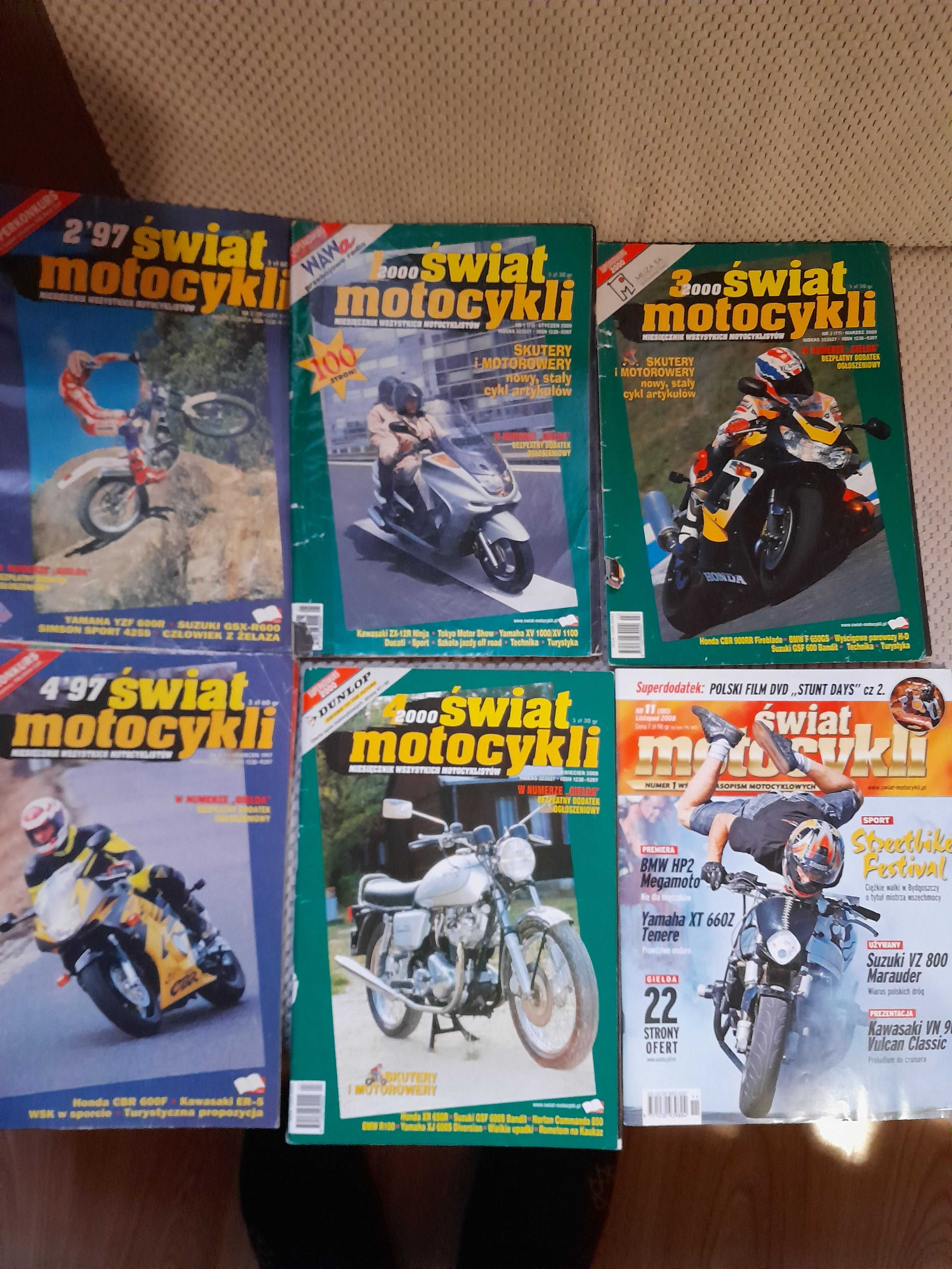 Świat motocykli 97 i 2000 rok Cena całości Gratisy