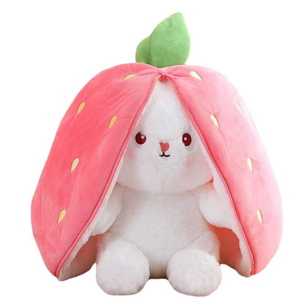 Strawberry Bunny pluszowy królik ukryte zajączki